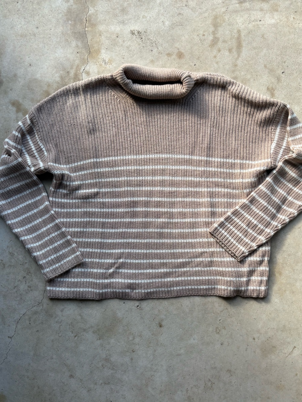 Truth by Republic Striped Turtleneck Sweater